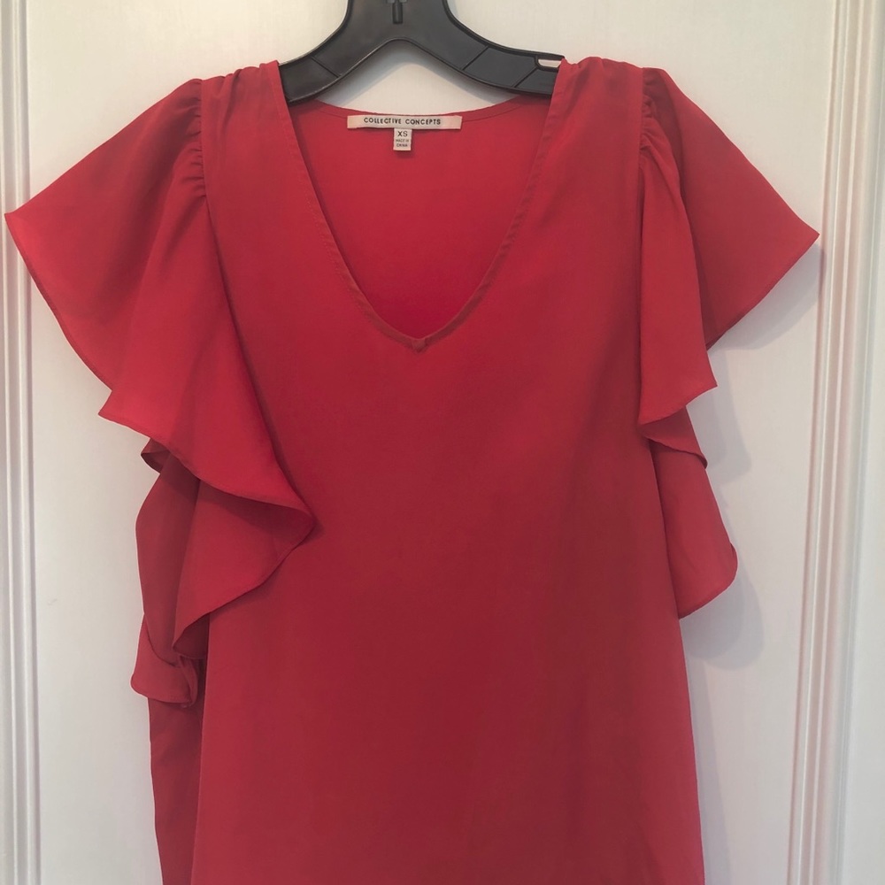 Ruffled Raspberry Top
